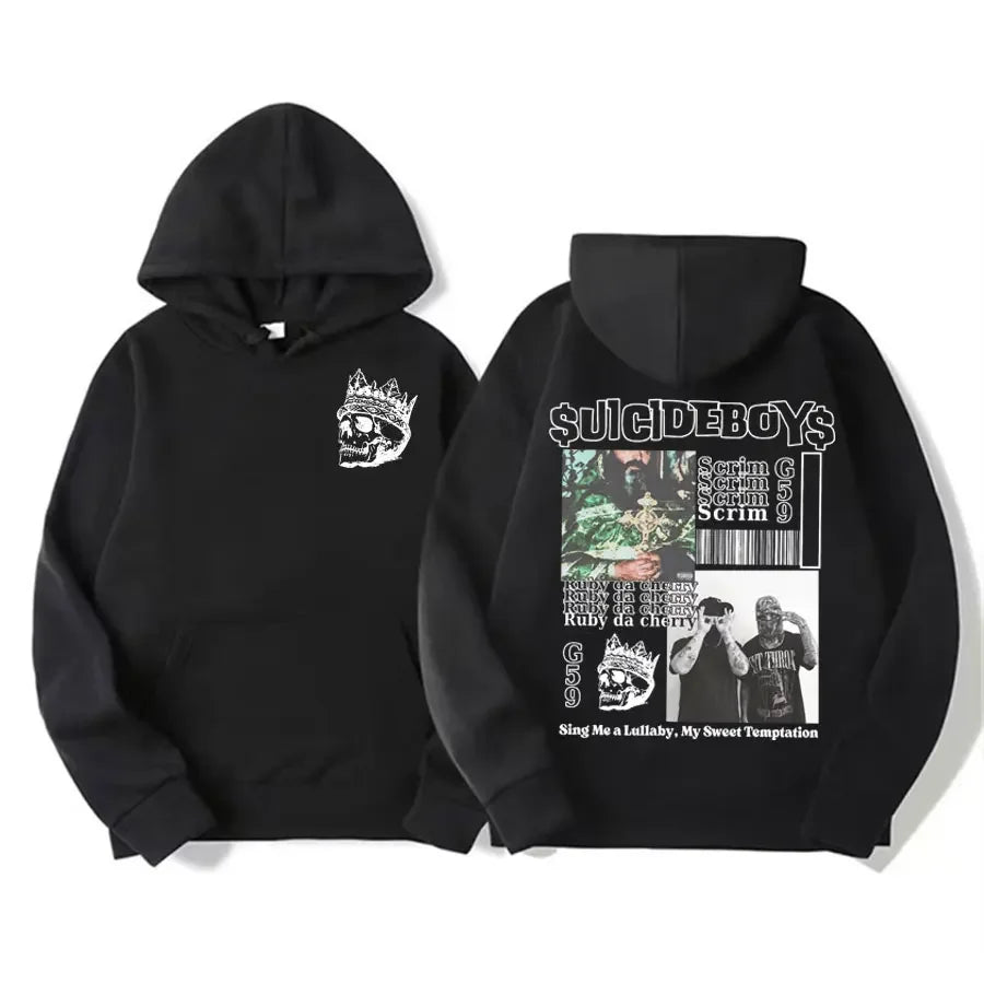 Vintage Suicideboys G59 Grafik Hoodie