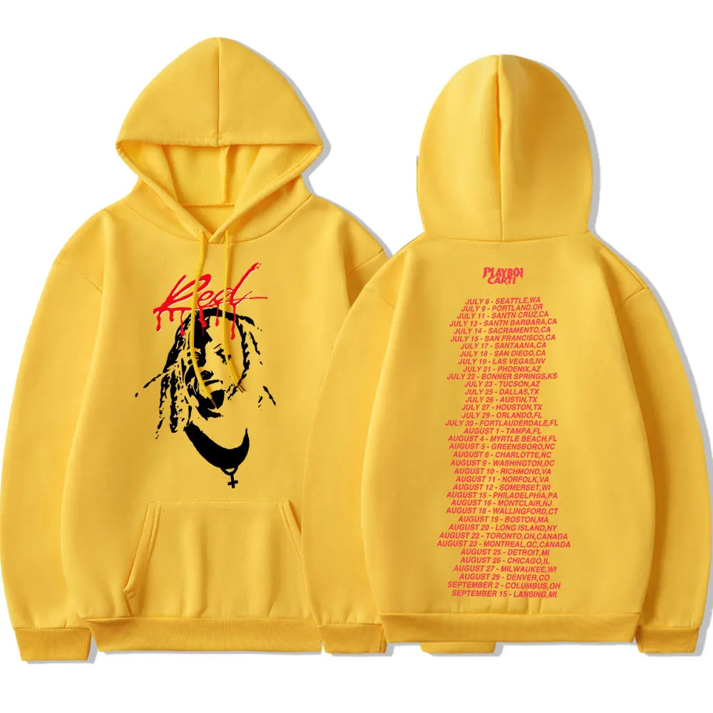 Playboi Carti Whole Lotta Roter Kapuzenpullover mit Grafik