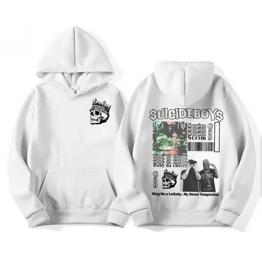 Vintage Suicideboys G59 Grafik Hoodie
