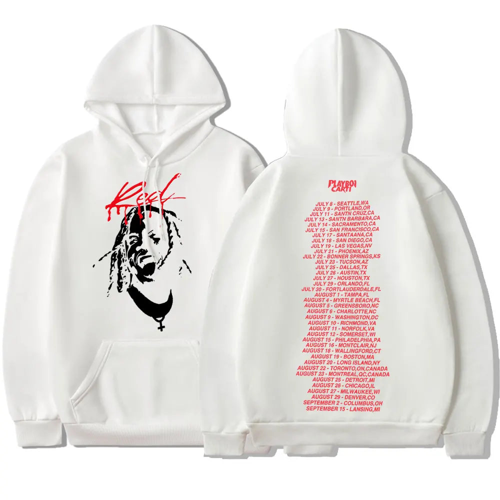 Playboi Carti Whole Lotta Roter Kapuzenpullover mit Grafik