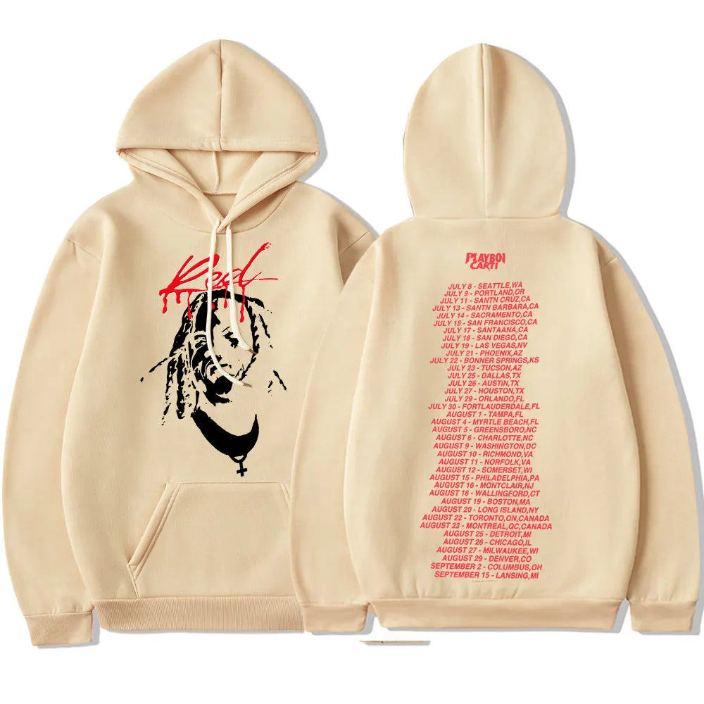 Playboi Carti Whole Lotta Roter Kapuzenpullover mit Grafik