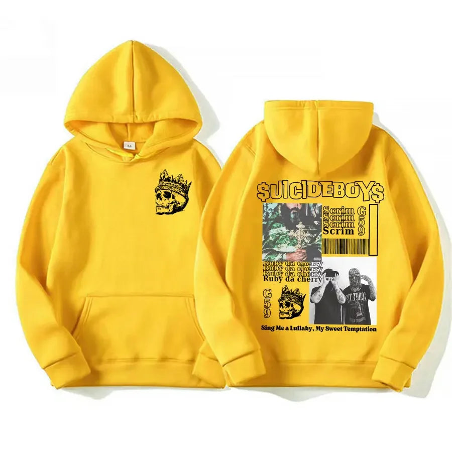 Vintage Suicideboys G59 Grafik Hoodie