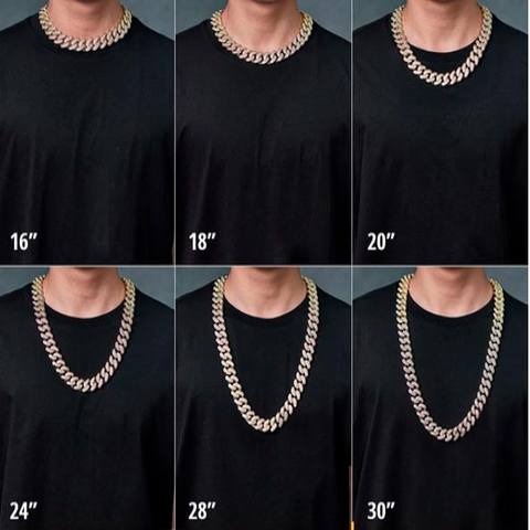 16 mm S-Link-Kette mit kubanischen Diamantgliedern