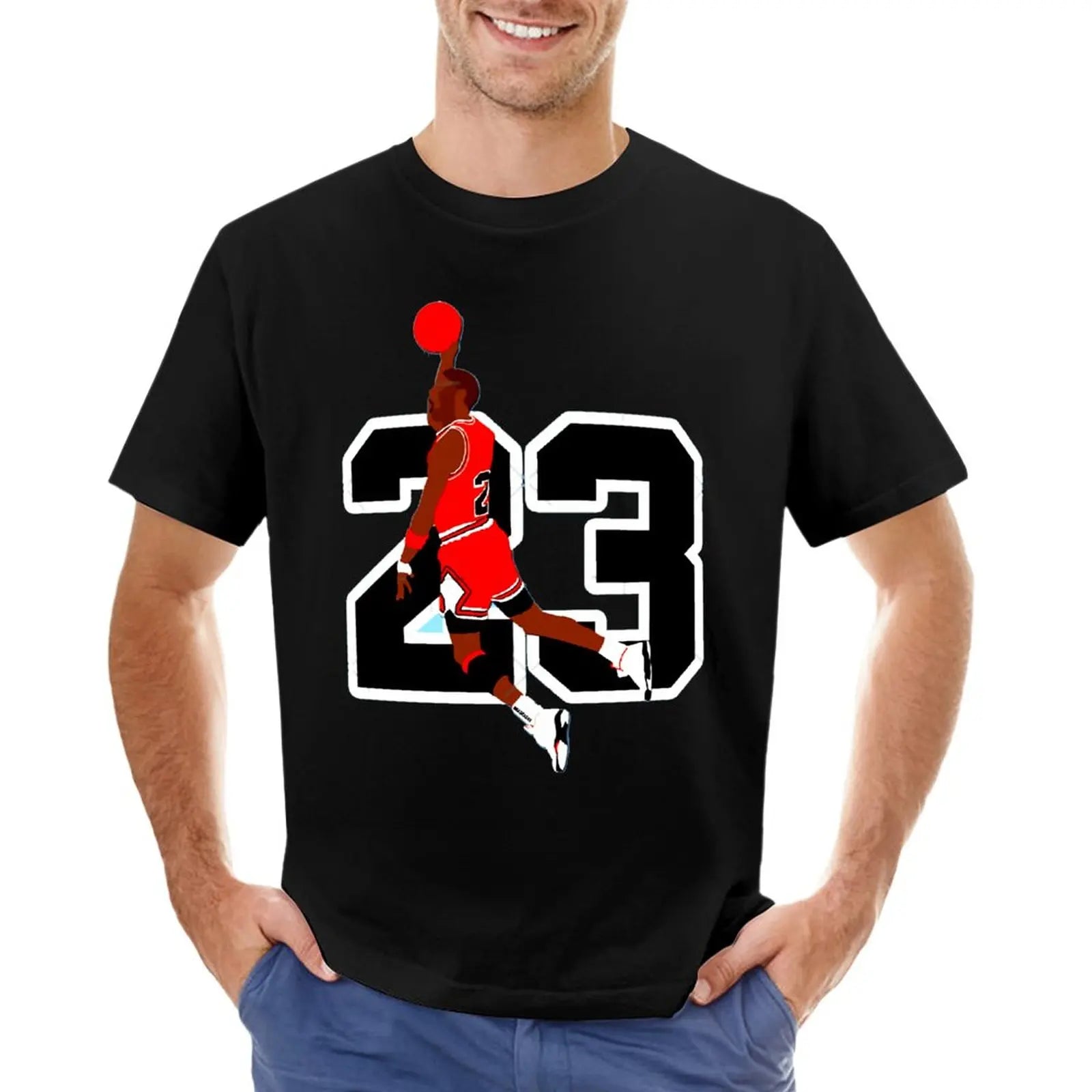 Basketballstar Michael Jordan 23 Grafik T-Shirt