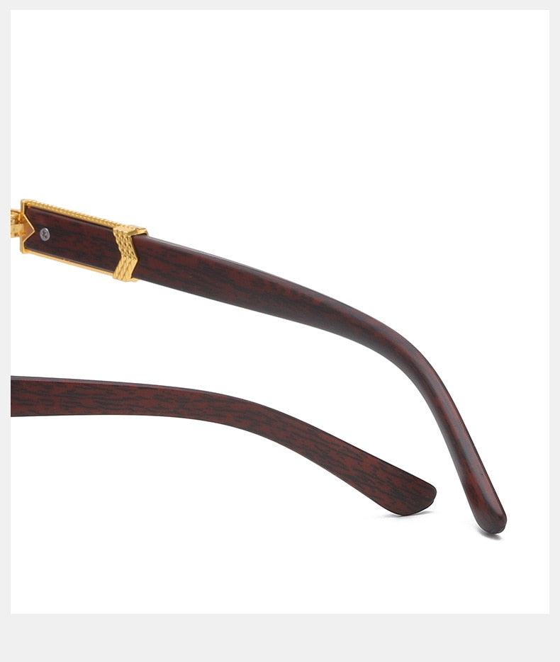 VVS Jewelry – Luxuriöse, randlose, quadratische Sonnenbrille