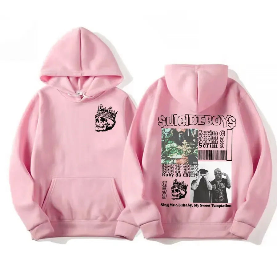 Vintage Suicideboys G59 Grafik Hoodie