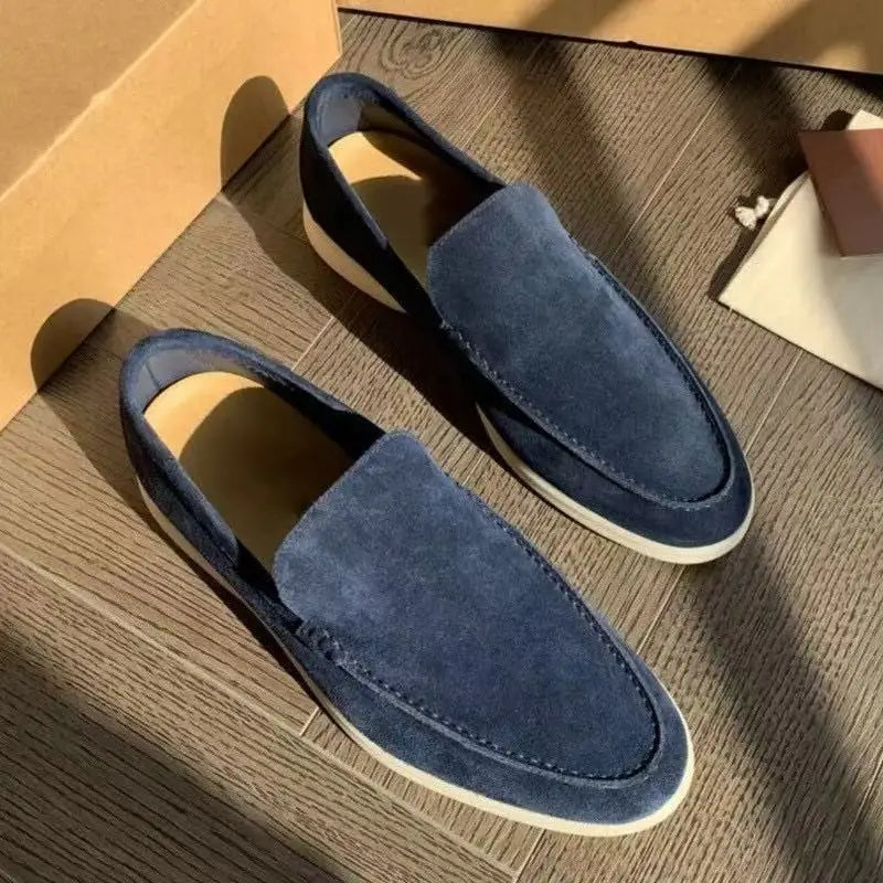 FROSTÉ Slip-On-Loafer aus Wildleder in Blau