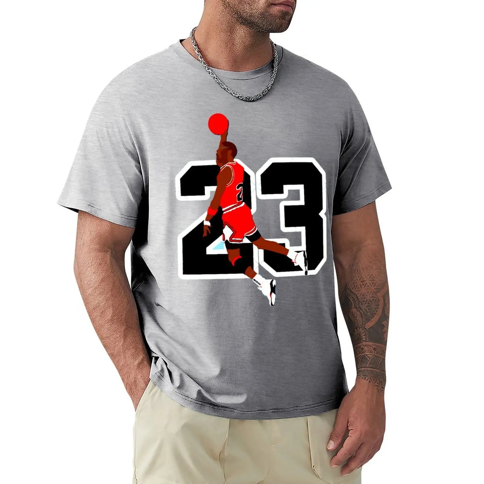 Basketballstar Michael Jordan 23 Grafik T-Shirt
