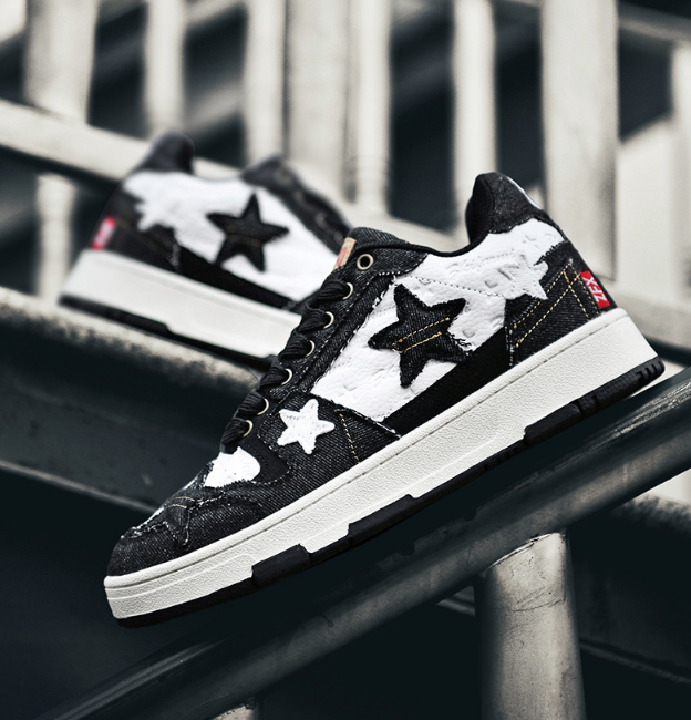 Lässige Boardschuhe mit Retro-Star-Elementen