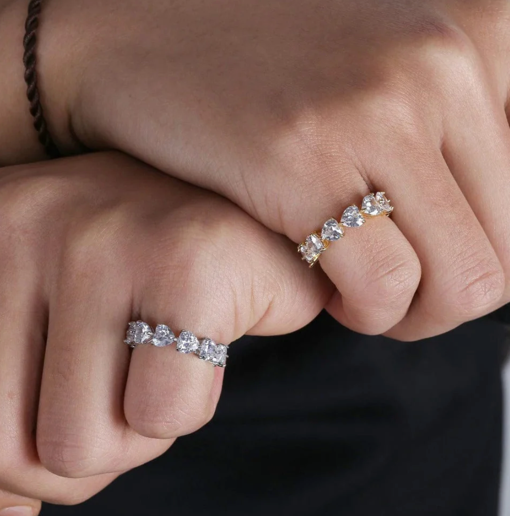 VVS Schmuck Herz Eternity Ring