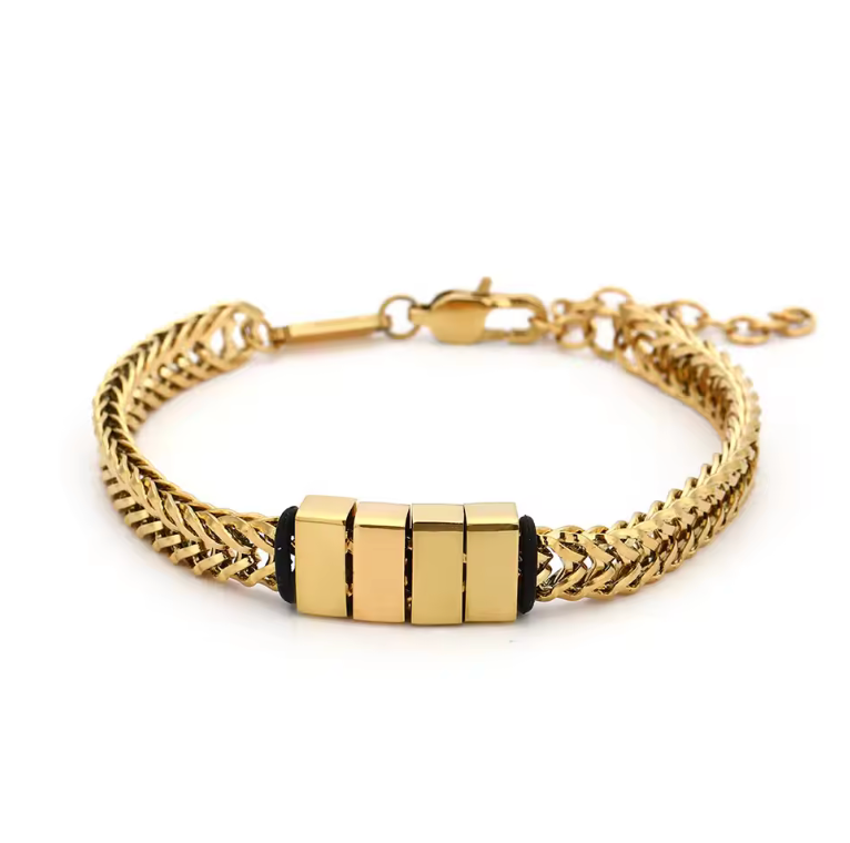 VVS Personalisiertes Papa-Armband mit dem Namen des Kindes