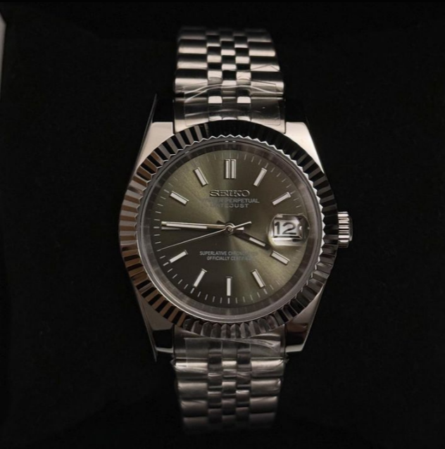 Seikjust | Silver Olive Green