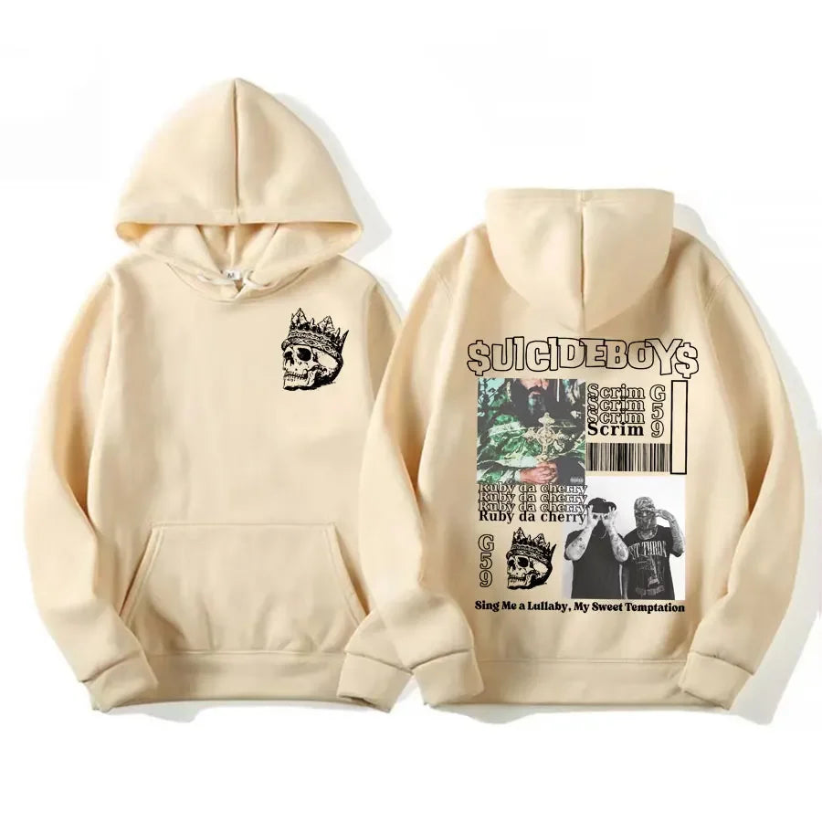 Vintage Suicideboys G59 Grafik Hoodie