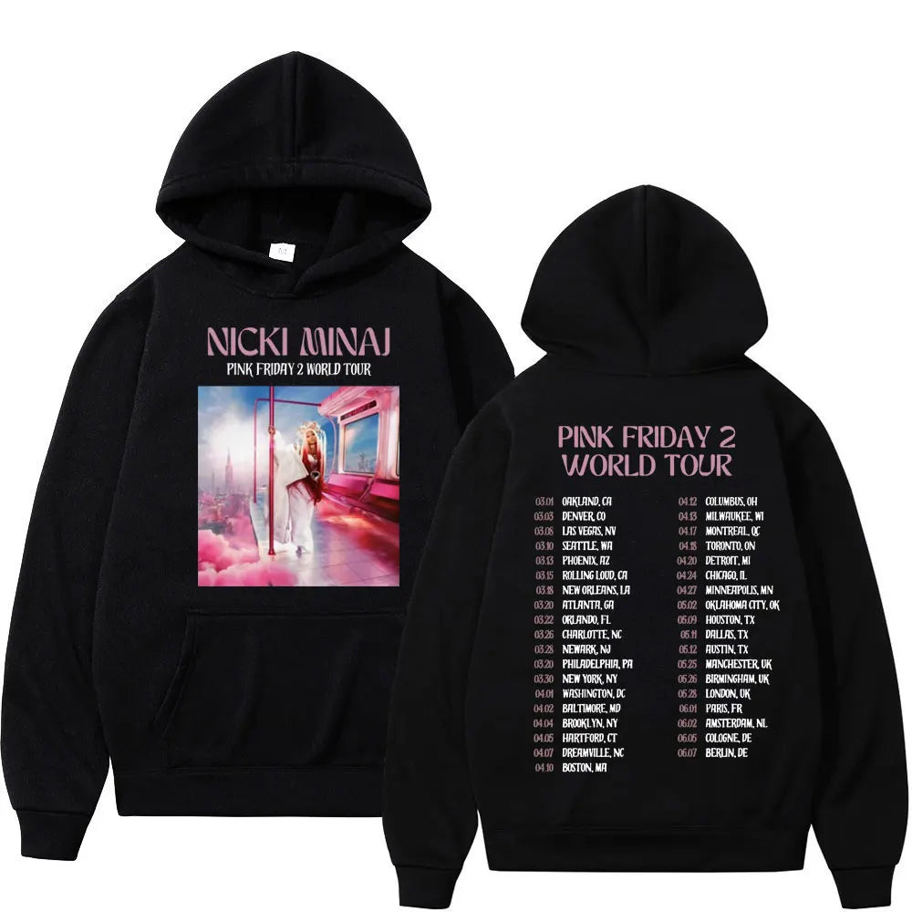 Nicki Minaj Pink Friday 2 World Tour Grafik-Hoodies