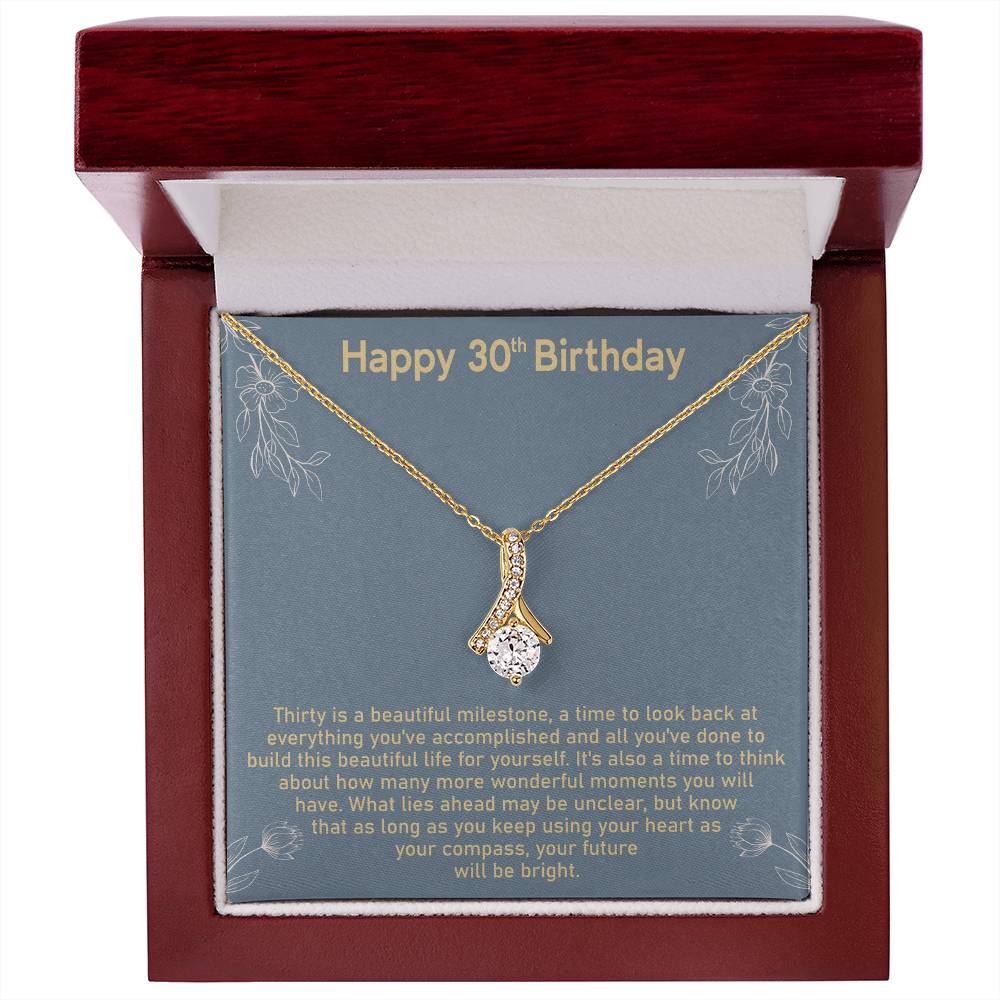 Collier avec message pour 30e anniversaire