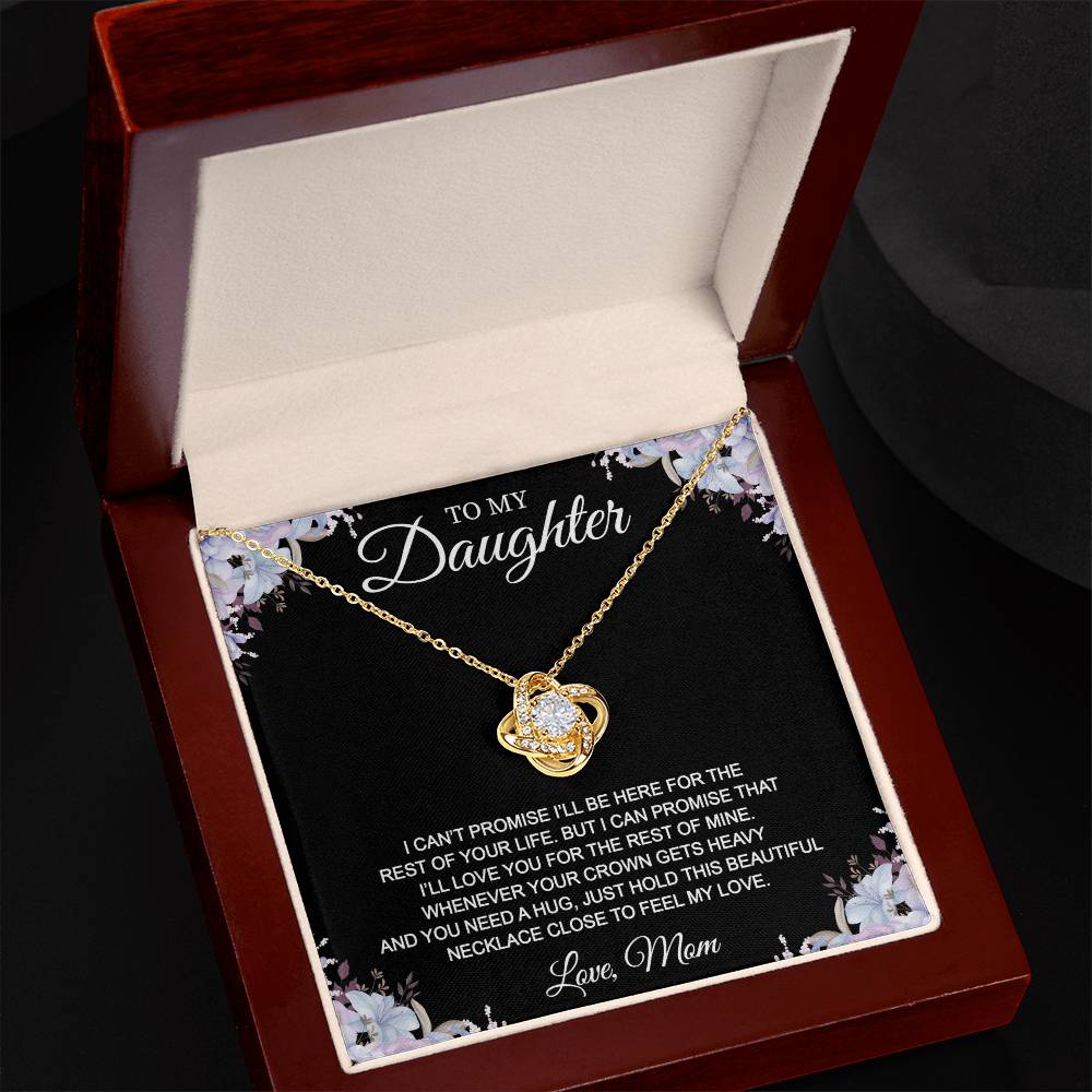 An meine Tochter (in Liebe, Mama) Nachricht Karte Halskette