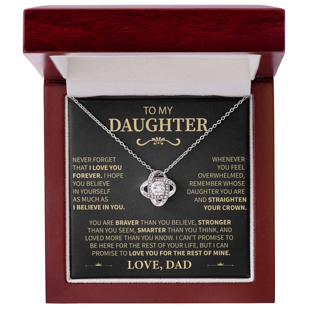 (🔥🔥Forte demande) Collier avec message « Je crois en toi » de papa à fille