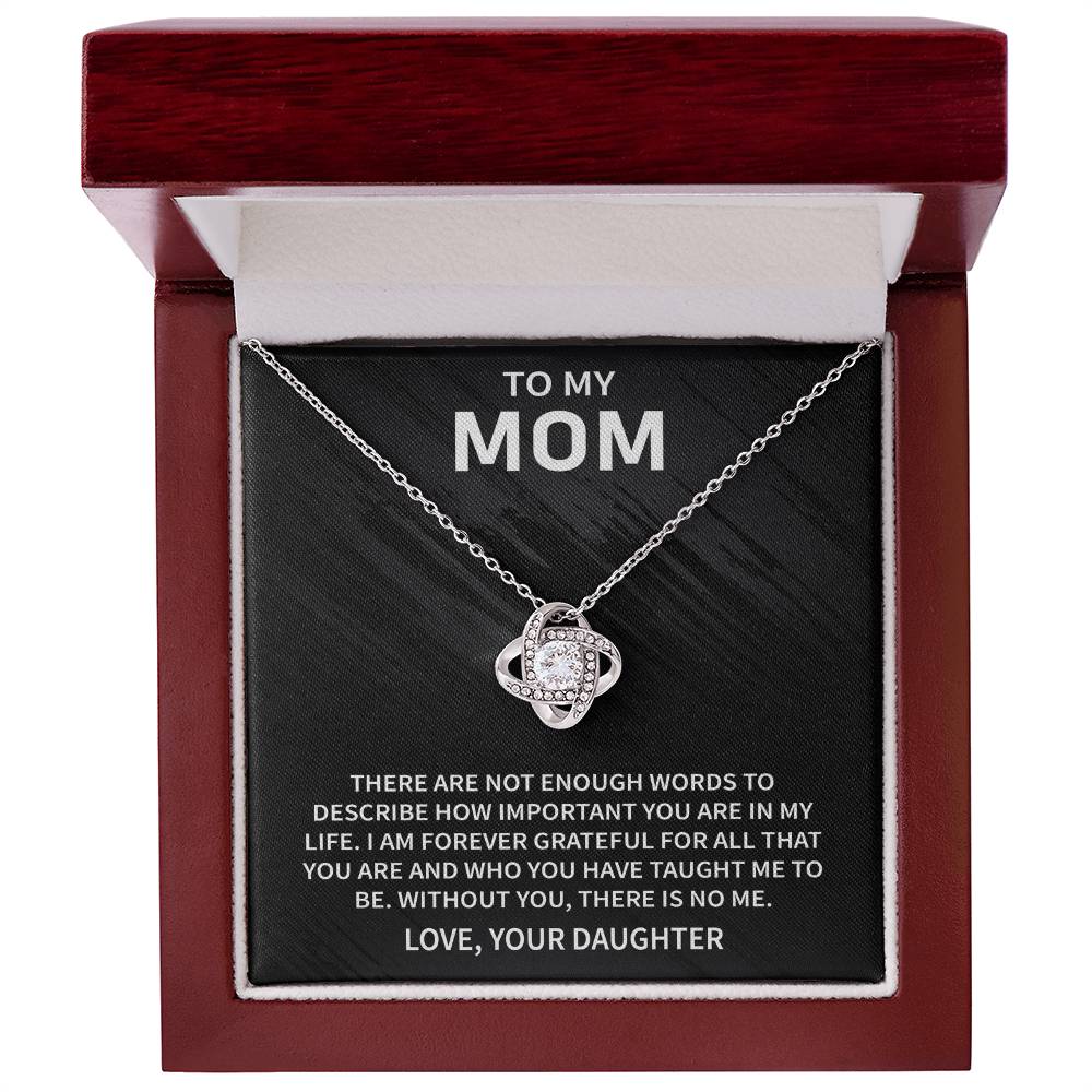 Collier avec message « À ma mère »
