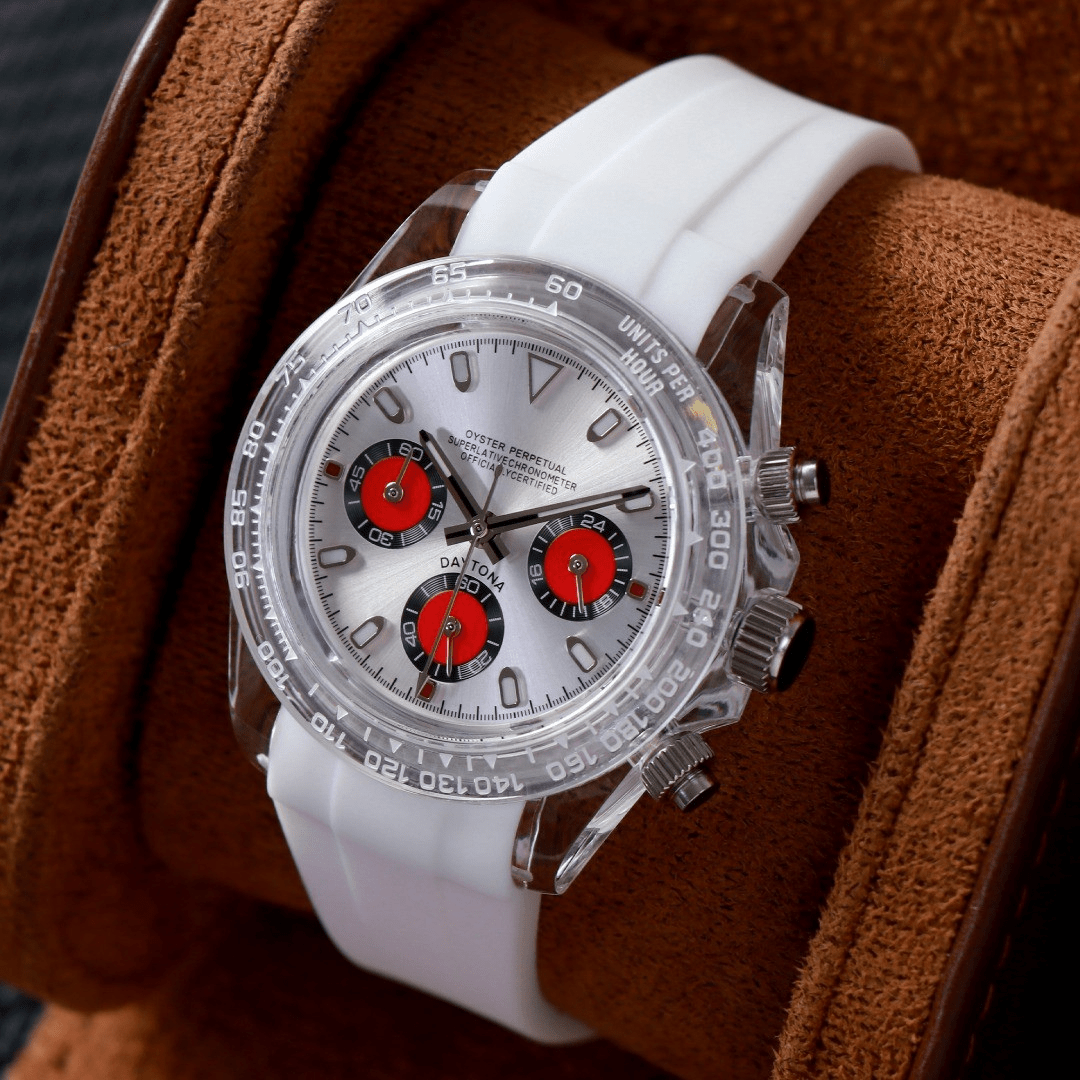 CUSTOM SEITONA CHRONOGRAPH MOD RED PANDA EDITION - Monomods