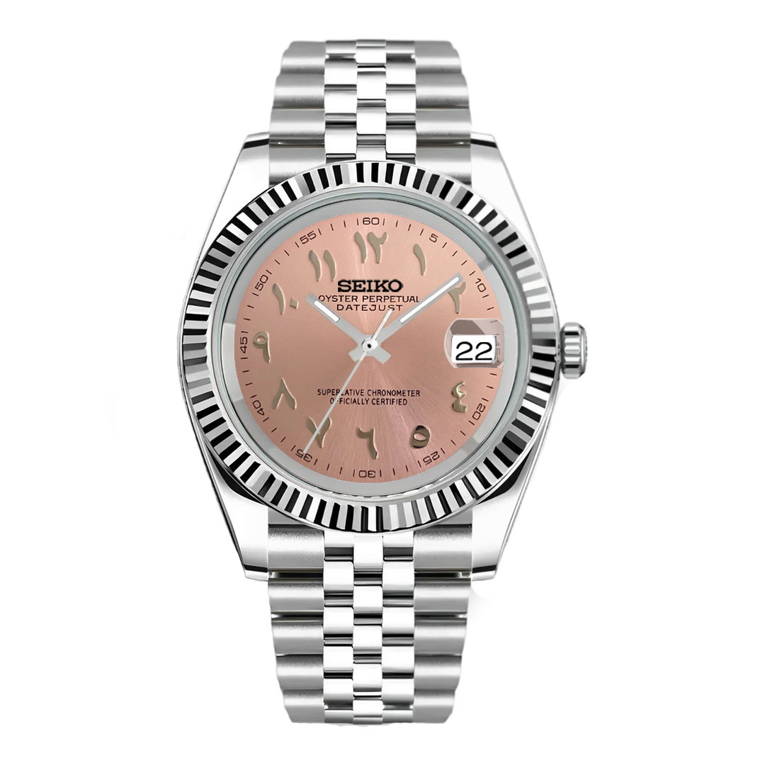 SEIKO MOD ARABISCHES ZIFFERBLATT | ROSA