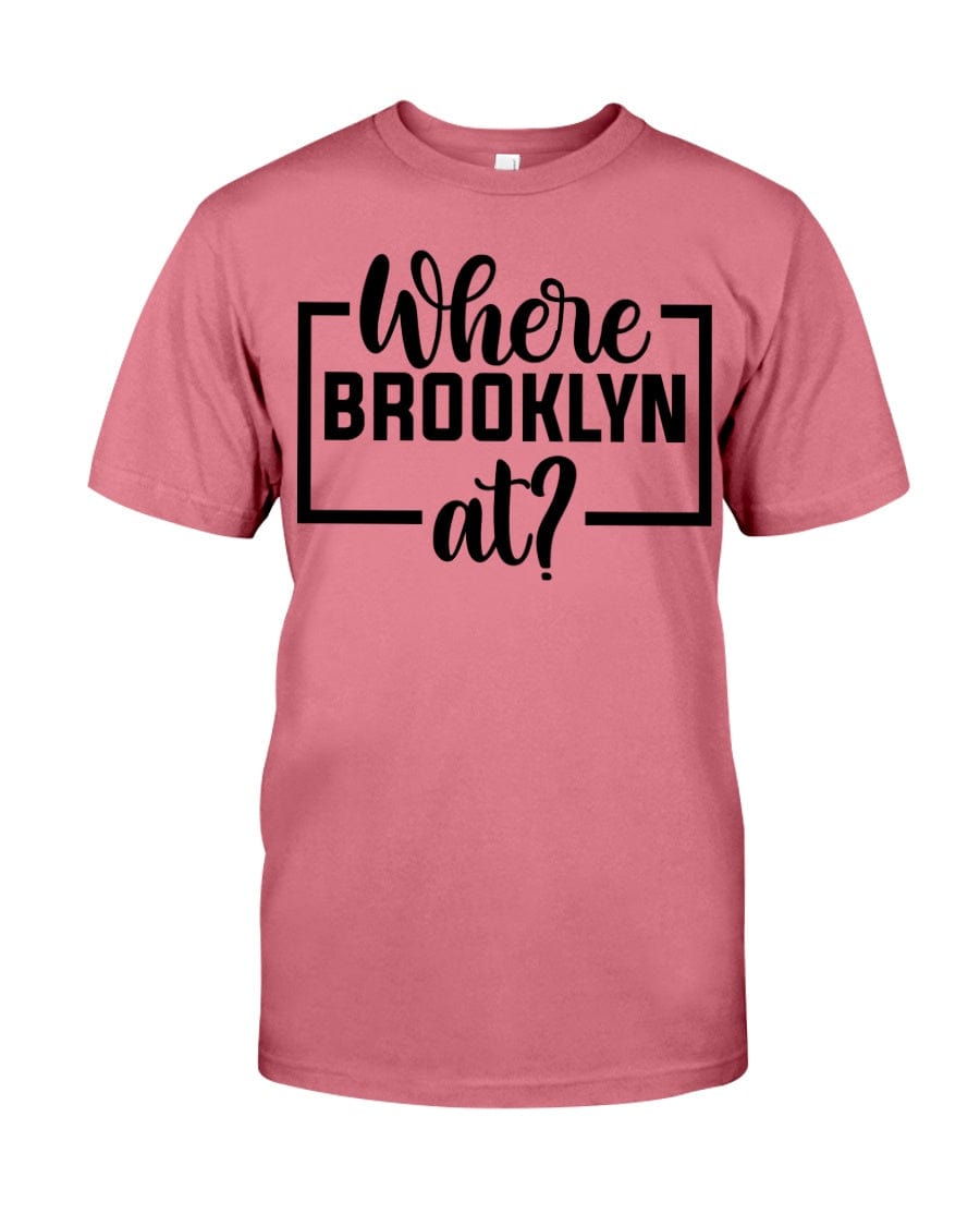 Fuel hip hop jewelry Apparel Gildan Softstyle T-Shirt / Coral Silk / XS Where Brooklyn at Premium Fit Men's T-shirt