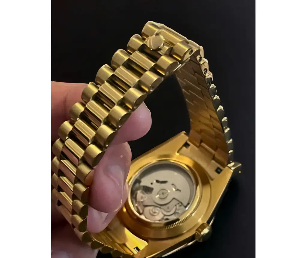 Seiko Mod Datejust Watch - Gold