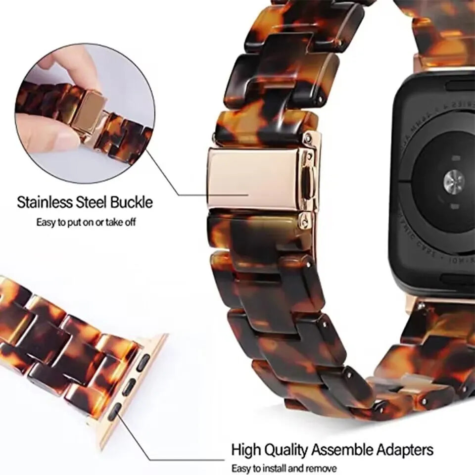 Kompatibel mit Apple Watch – Uhrenarmband mit Blumenmuster