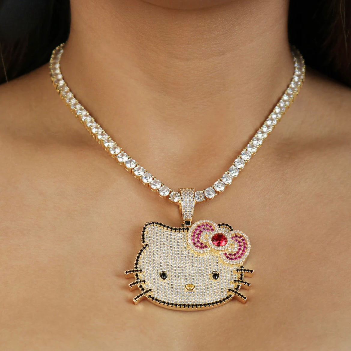 Collier Chaton Glacé
