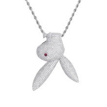 Upside Down Bunny Playboi Carti-inspirierte Anhänger Halskette Rapper Kette