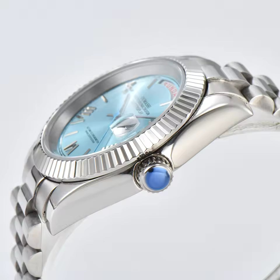 VVS Watches™ Arabic Datejust | Blue Ice