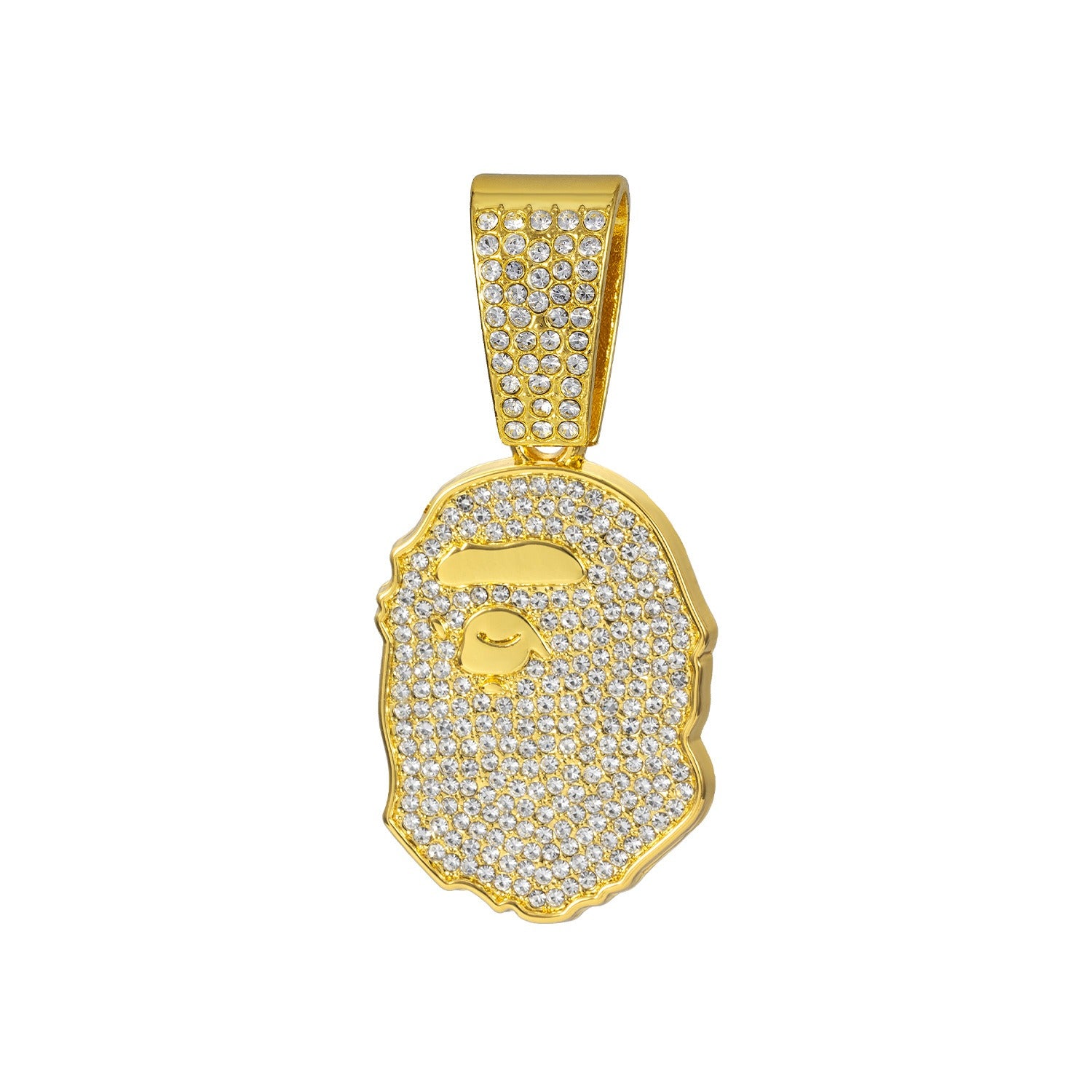 BG BAPE-inspirierte Anhänger Halskette Rapper Kette