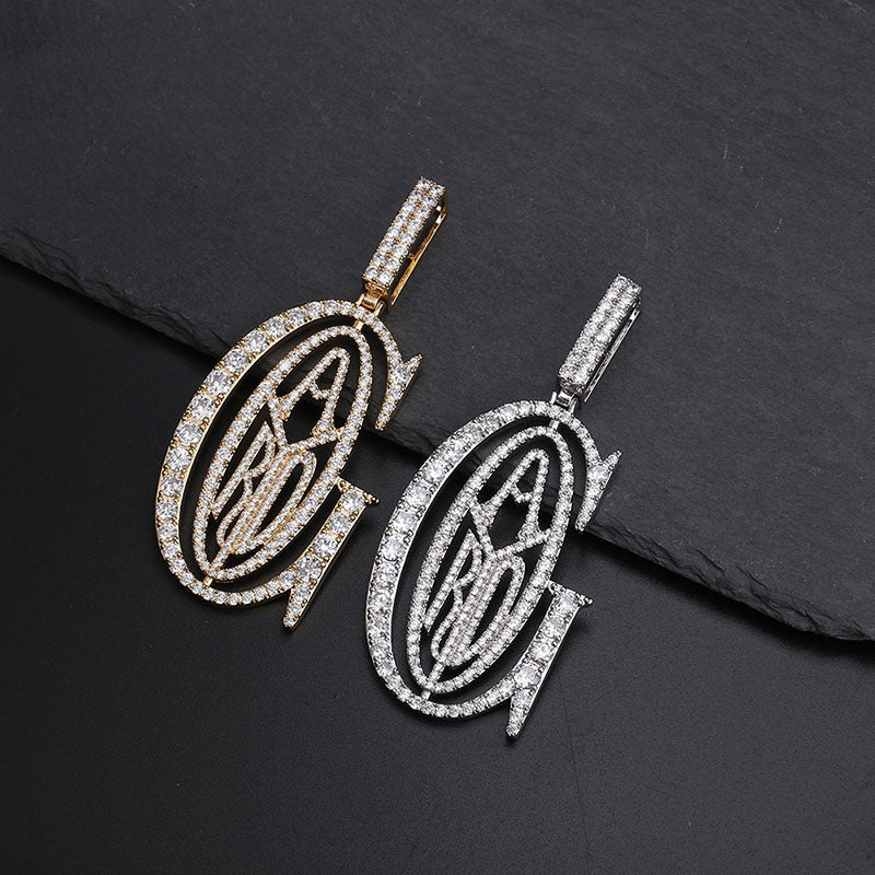 Von Tyga inspirierte Goyard-Anhänger-Halskette, Rapper-Kette