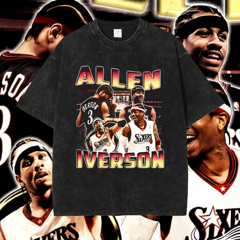 Allen Iverson – T-Shirt mit Grafik für Basketballspieler