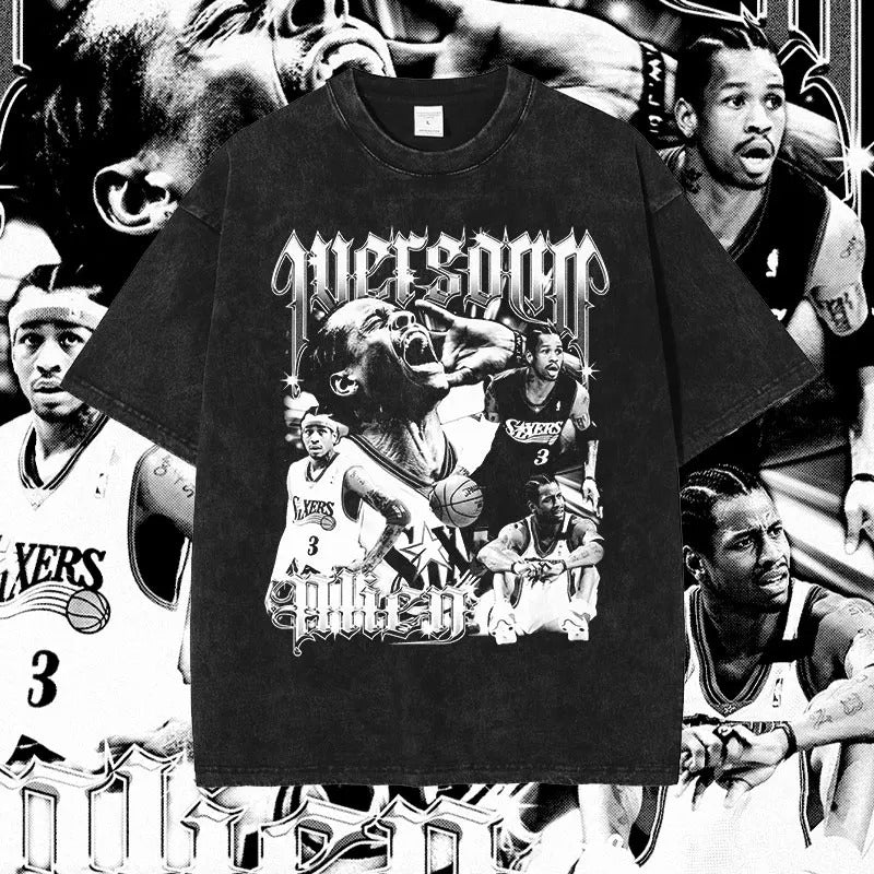 Allen Iverson – T-Shirt mit Grafik für Basketballspieler