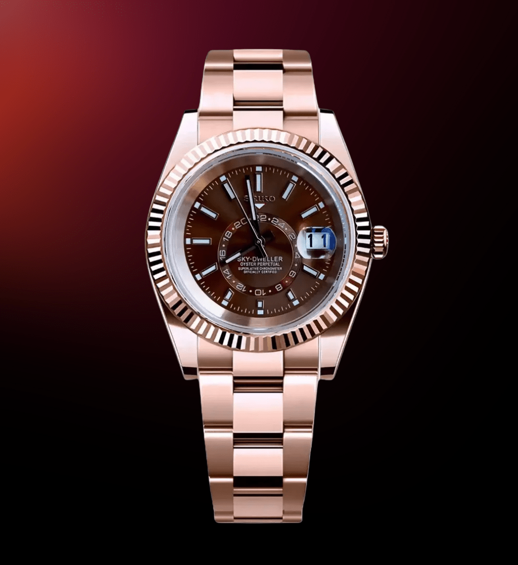 Seiko Mod Sky - Dweller Rose Gold Champagne