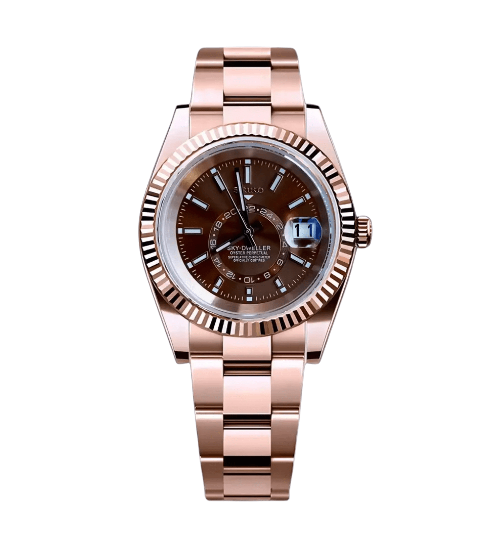 Seiko Mod Sky - Dweller Rose Gold Champagne