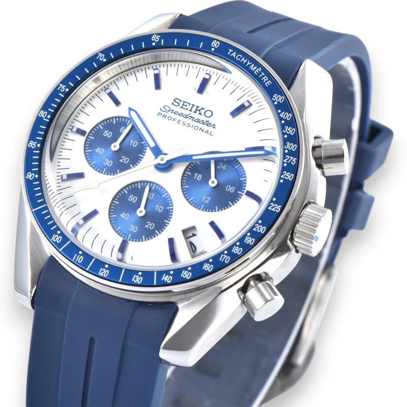 Seiko Mod Speedmaster Snoopy Blue