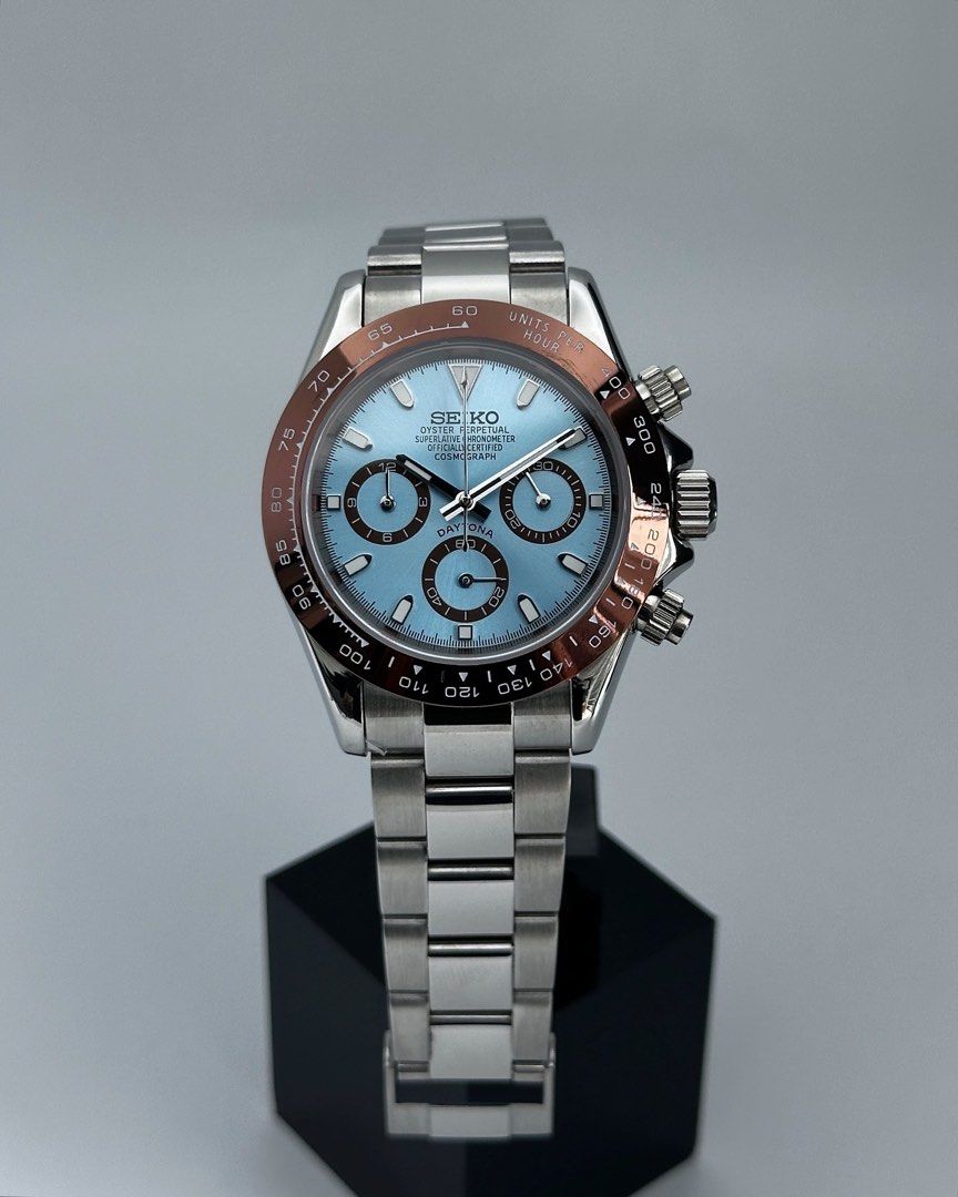 Seiko Mod Daytona | Brown Ice Blue