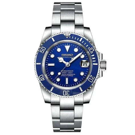 Submariner Mod – NH35 "Blue Sub" Seiko Automatic - WATCHBRICK