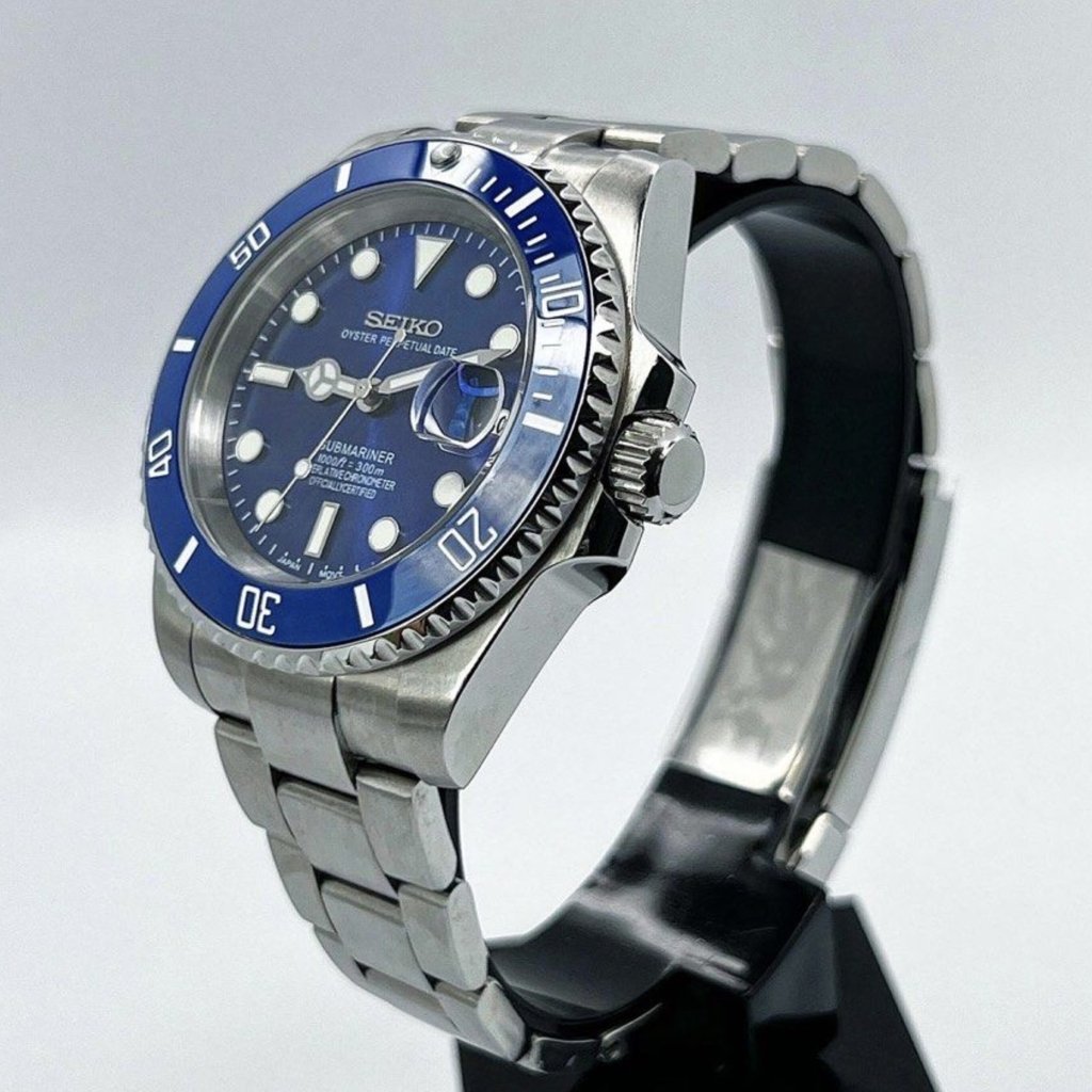 Submariner Mod – NH35 "Blue Sub" Seiko Automatic - WATCHBRICK