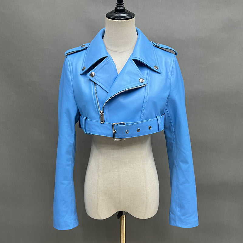 VVS Kate Kurze Bomberjacke aus Schafsleder