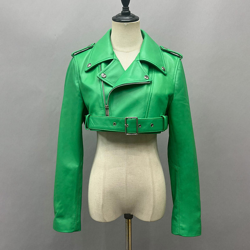 VVS Kate Kurze Bomberjacke aus Schafsleder