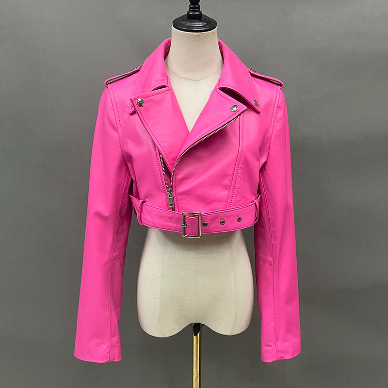 VVS Kate Kurze Bomberjacke aus Schafsleder