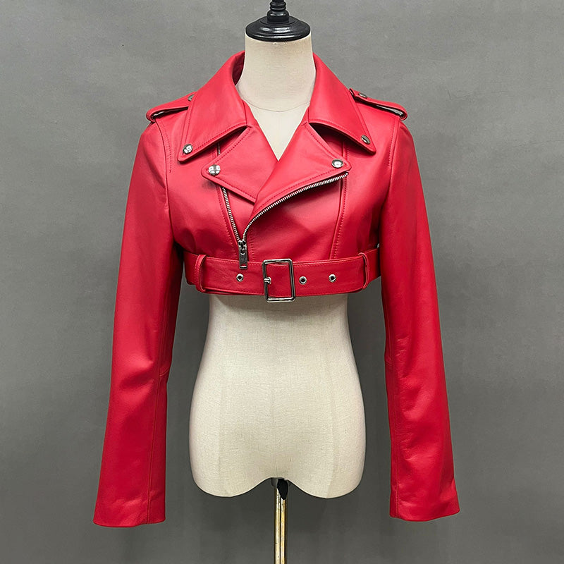 VVS Kate Kurze Bomberjacke aus Schafsleder