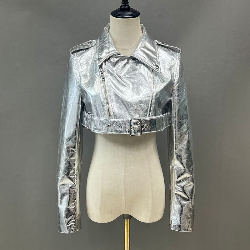 VVS Kate Kurze Bomberjacke aus Schafsleder