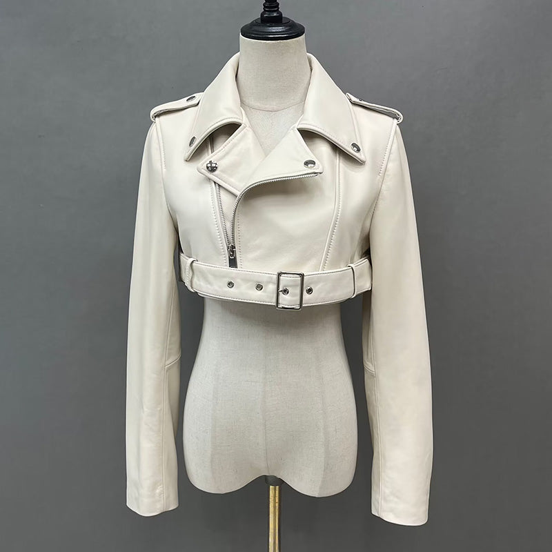 VVS Kate Kurze Bomberjacke aus Schafsleder