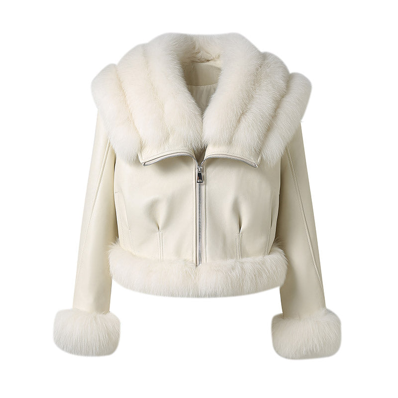 Mindy Jacke aus echtem Gänsedaunenleder