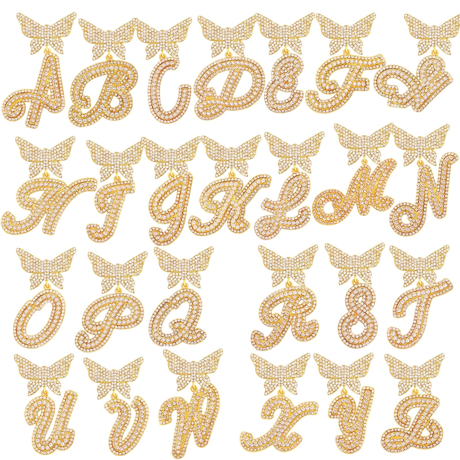 VVS Jewelry hip hop jewelry Bling Butterfly Letter Cuban Link Chain