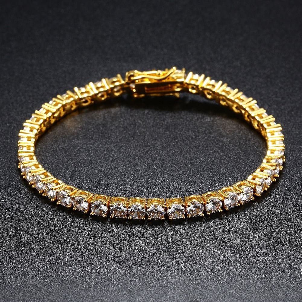 VVS Jewelry hip hop jewelry Fully Iced Miami Prong Cuban Bracelet + FREE Tenns Chain Bundle (AAA+ Quality)