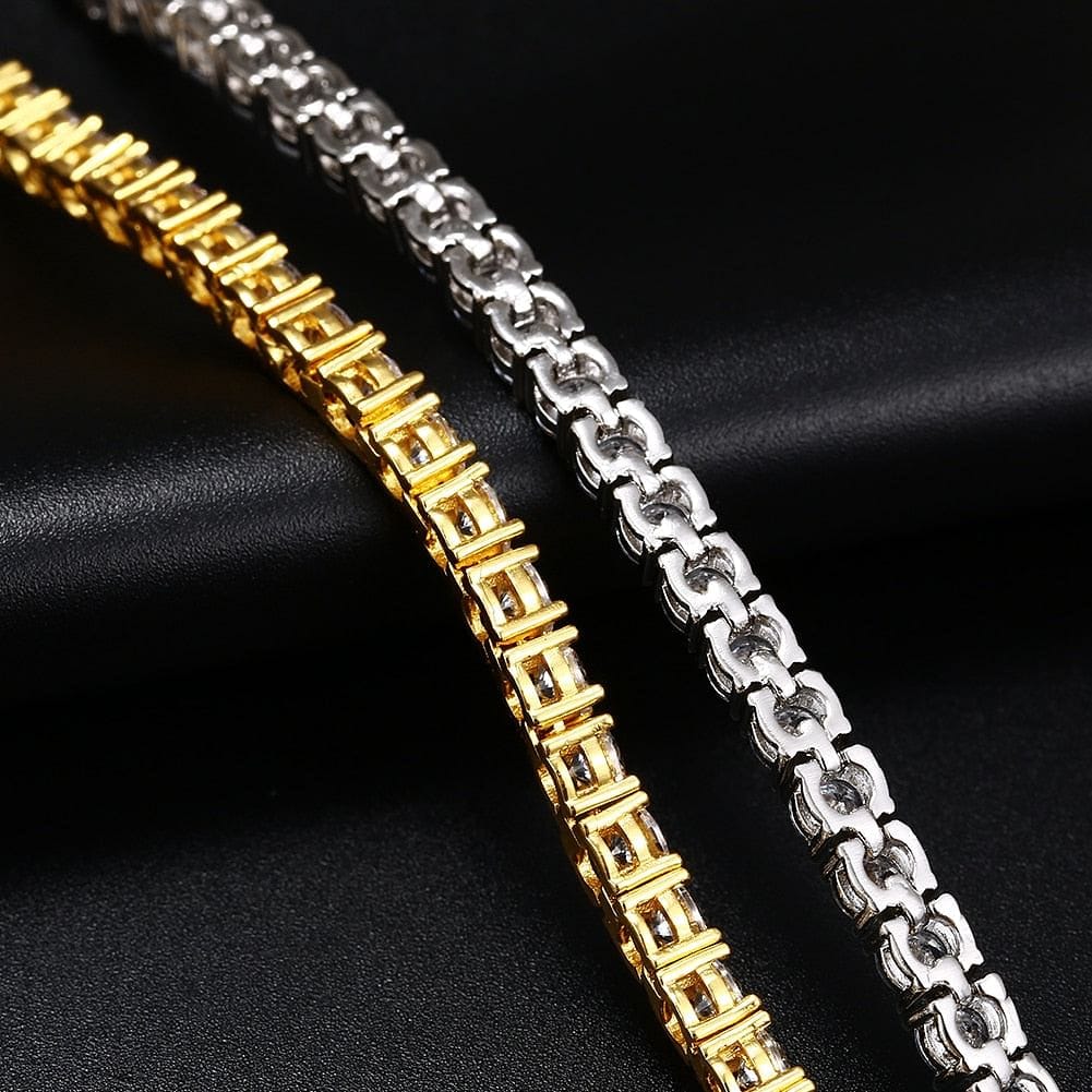 VVS Jewelry hip hop jewelry Fully Iced Miami Prong Cuban Bracelet + FREE Tenns Chain Bundle (AAA+ Quality)